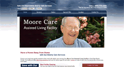 Desktop Screenshot of moorecareassistedliving.com